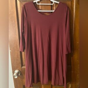Wishful Park Burgundy Tunic Dress